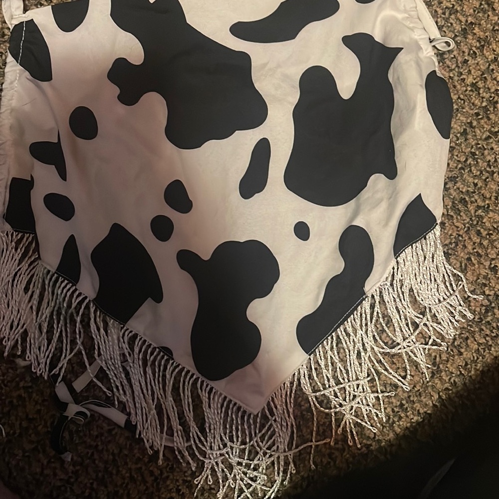 cow print bandana shirt from shein